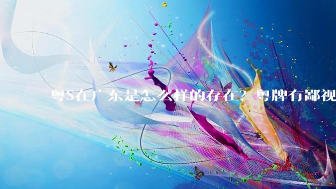 粤S在广东是怎么样的存在？粤牌有鄙视链吗？