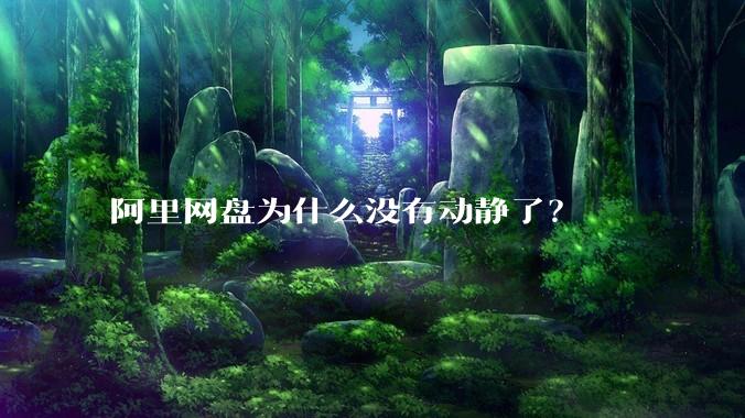 阿里网盘为什么没有动静了？