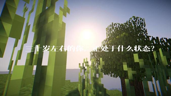 三十岁左右的你，正处于什么状态？