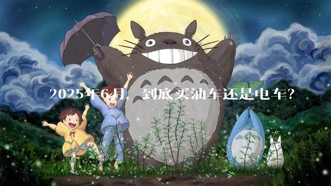 2025年6月，到底买油车还是电车？